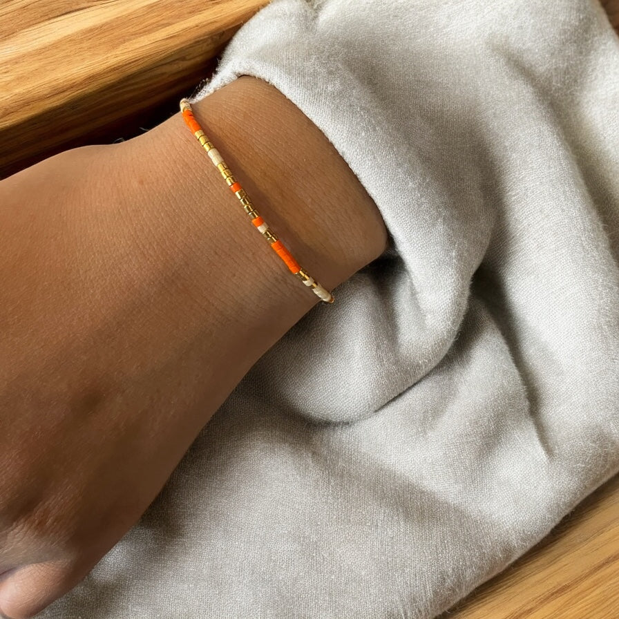 Bracelet Miyuki: Été indien |bracelet minimaliste de perles Japonaises