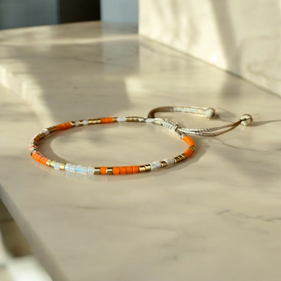 Bracelet Miyuki: Été indien |bracelet minimaliste de perles Japonaises