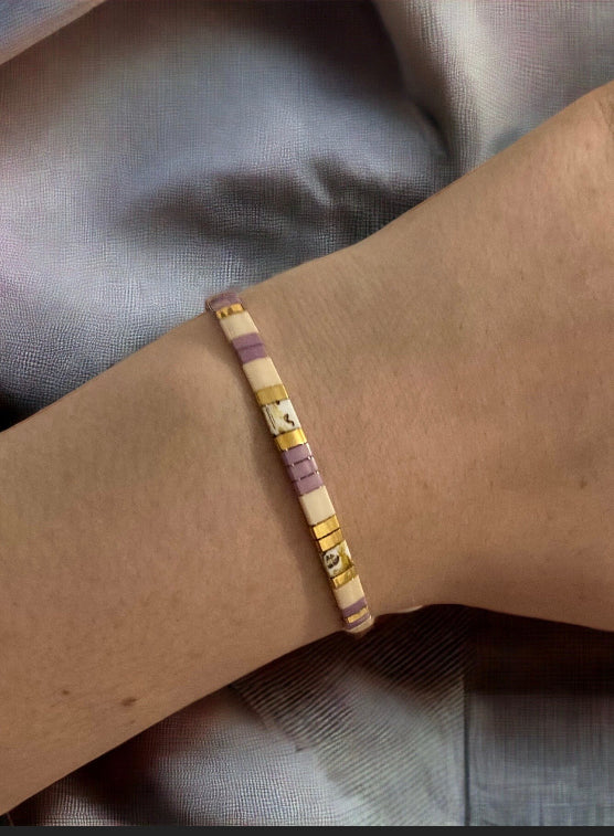 Bracelet Miyuki: Loretta , bracelet de perles japonaises