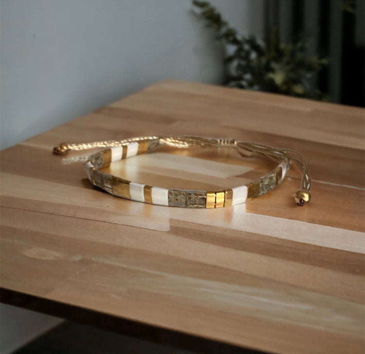 Bracelet miyuki Alba bracelet en perles japonaises haute fantaisie