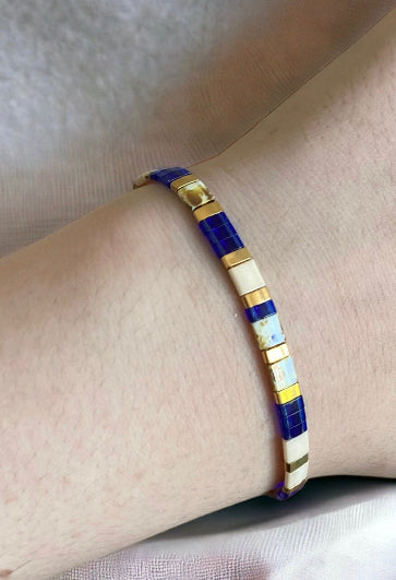 Bracelet Miyuki: Ema bracelet miyuki tila ajustable sur fil d’or