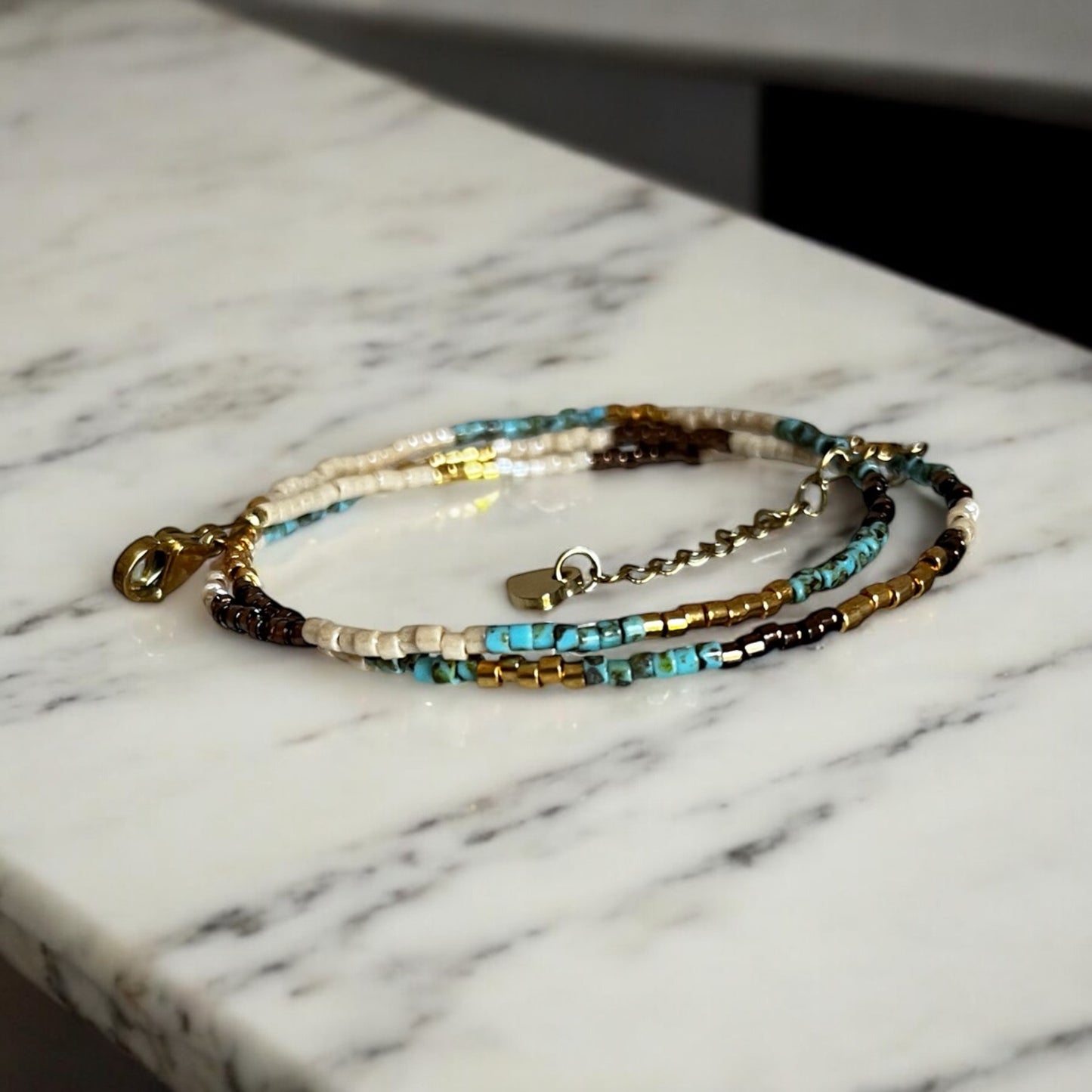 Bracelet Miyuki | Bohème, bracelet multi rangs en perles Miyuki