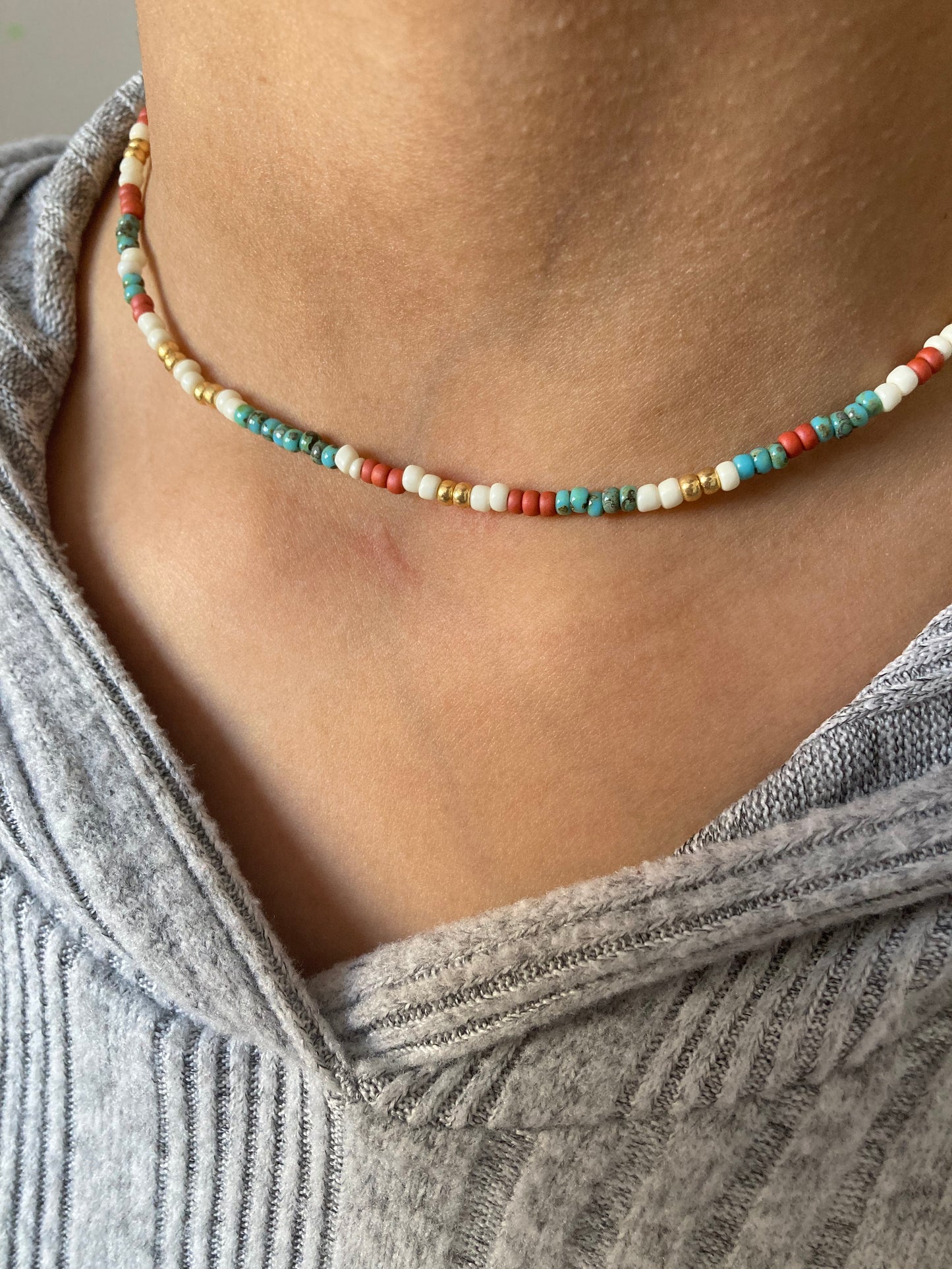Collier Miyuki : Boëmia collier de perles de rocailles miyuki boho