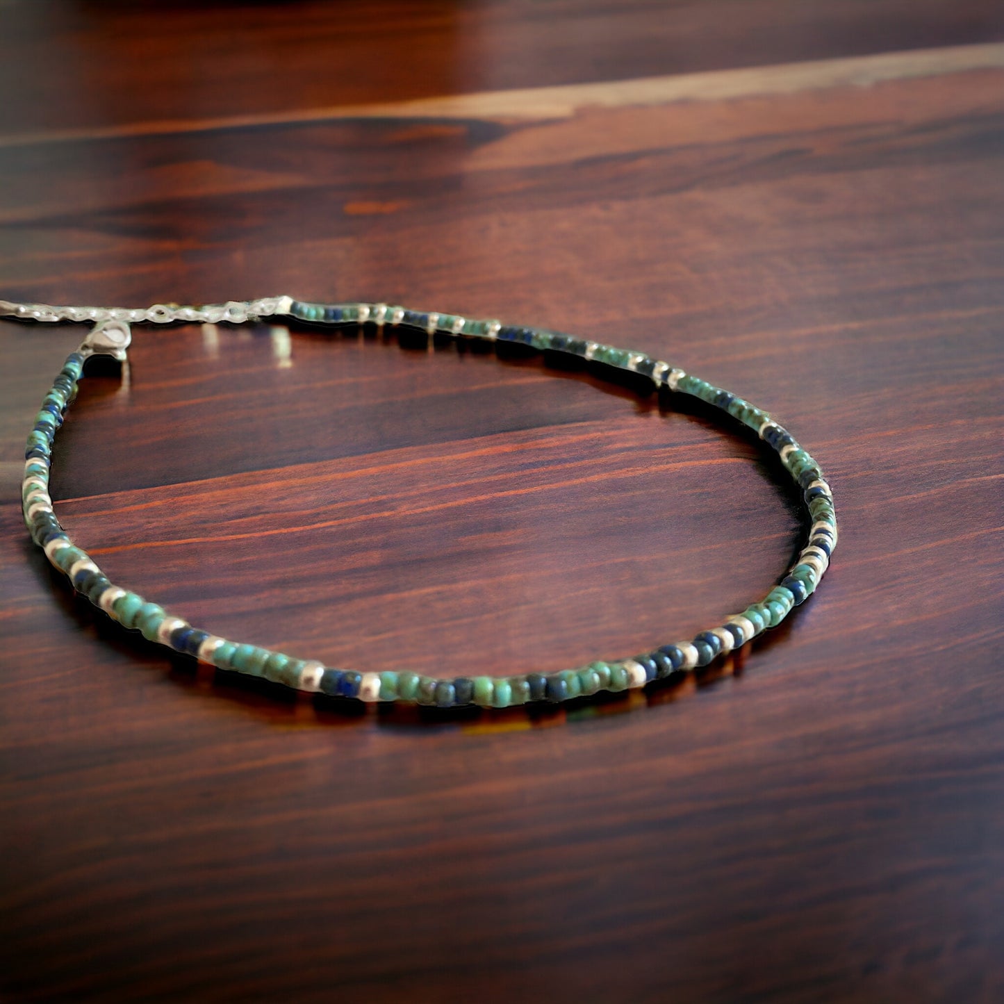 Collier Miyuki : Azur | collier de perles japonaises